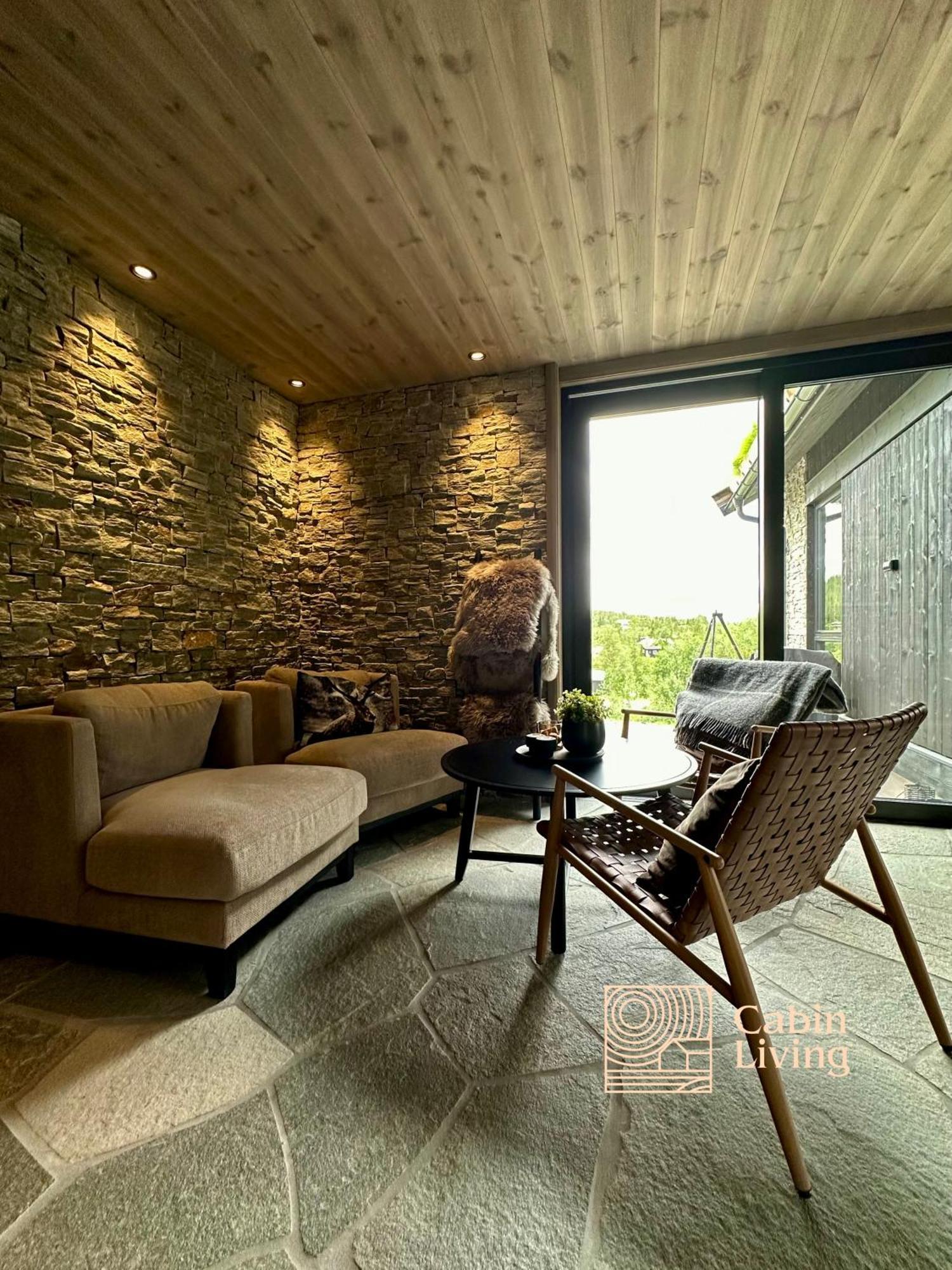 Brand New Cabin On The Sunny Side Of Gaustatoppen With A Great View Tuddal エクステリア 写真